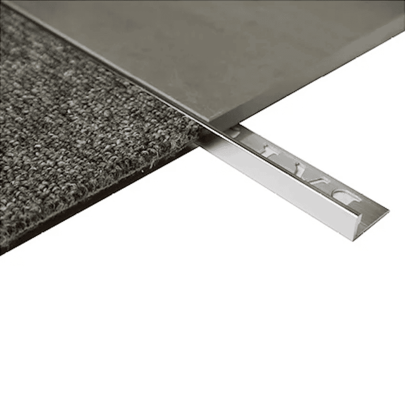 Silver Tile Flooring Trim