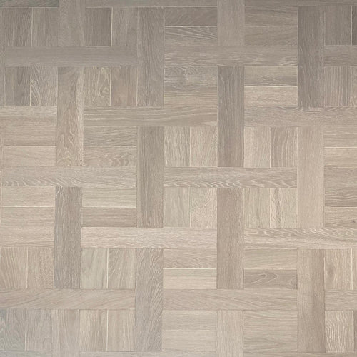 Spring Grey Basketweave Timber Flooring