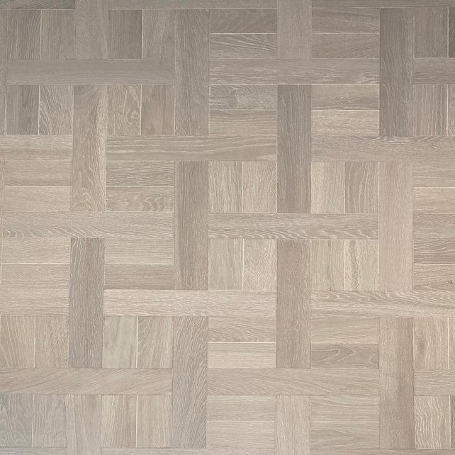 Spring Grey Basketweave Timber Flooring